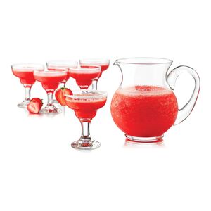 Libbey 7-Piece Cocktails Mini Margarita Pitcher and Glass Set 3.75oz Libbey 7-Piece Cocktails Mini Margarita Pitcher and Glass Set 3.75oz